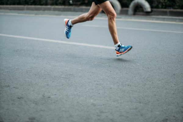 Running shoes track